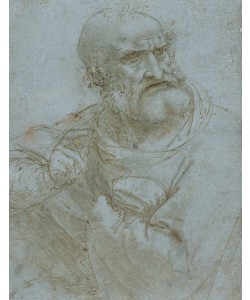 Leonardo da Vinci, Figure of an Apostle, c.1495 (pen & ink and metalpoint on paper)