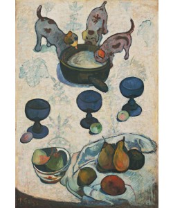 Paul Gauguin, Still Life with Three Puppies, 1888 (oil on panel)