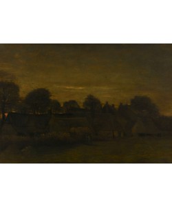 Vincent van Gogh, Farming Village at Twilight, 1884 (oil on canvas)