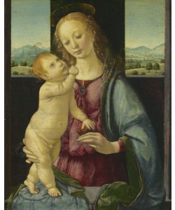 Lorenzo di Credi, Madonna and Child with a Pomegranate, 1475-80 (oil on poplar panel)