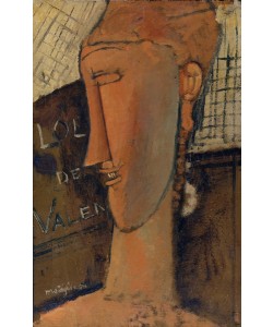 Amedeo Modigliani, Lola de Valence, 1915 (oil on paper, mounted on wood)