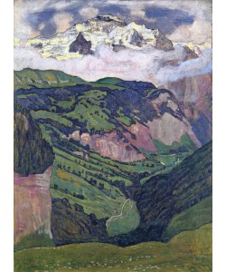 Ferdinand Hodler, The Jungfrau seen from Isenfluh, 1902 (oil on canvas)