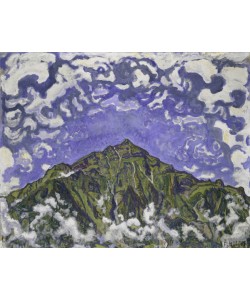Ferdinand Hodler, Mount Niesen seen from Heustrich, 1910 (oil on canvas)
