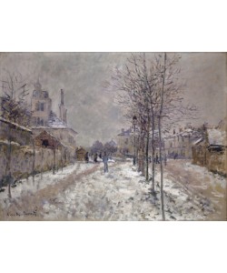 Claude Monet, The Snow-Covered Boulevard de Pontoise in Argenteuil, 1875 (oil on canvas)