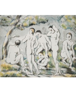 Paul Cézanne, Les Baigneurs, Petite planche, 1896-97 (lithograph)