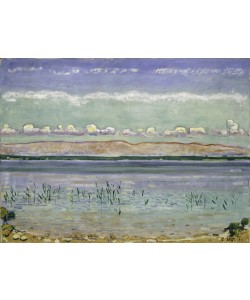 Ferdinand Hodler, Lake Geneva with Jura Hills, 1911 (oil on canvas)