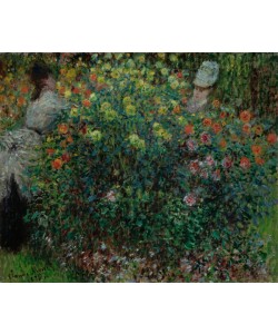 Claude Monet, Two Women among the Flowers, 1875 (oil on canvas)