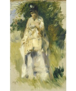 Pierre-Auguste Renoir, Woman Standing by a Tree, 1866 (oil on canvas)