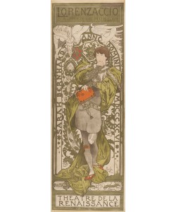 Alfons Maria Mucha, Lorenzaccio, 1896 (colour litho)