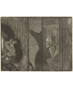 Edgar Degas, Actresses in Their Dressing Rooms, 1879-1880 (etching and aquatint on wove paper)