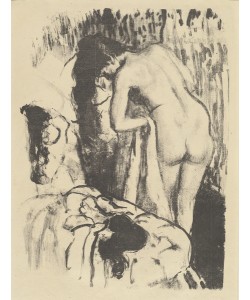 Edgar Degas, Nude Woman Standing, Drying Herself (Femme nue debout, a sa toilette), c.1890 (litho)