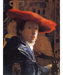 Jan Vermeer, Girl with a Red Hat, c.1665 (oil on panel)