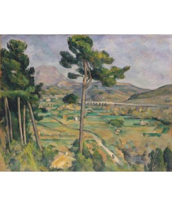 Paul Cézanne, Landscape with viaduct: Montagne Sainte-Victoire, c.1885-87 (oil on canvas)