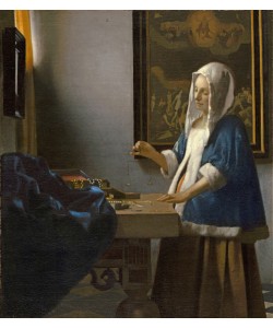 Jan Vermeer, Woman Holding a Balance, c.1664 (oil on canvas)