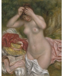 Pierre-Auguste Renoir, Bather Arranging her Hair, 1893 (oil on canvas)