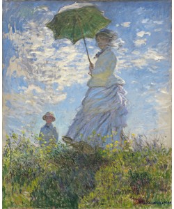 Claude Monet, Woman with a Parasol - Madame Monet and Her Son, 1875 (oil on canvas)