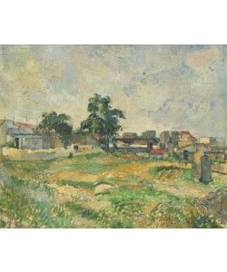 Paul Cézanne, Landscape near Paris, c. 1876 (oil on canvas)