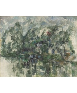 Paul Cézanne, At the Water's Edge, c. 1890 (oil on canvas)