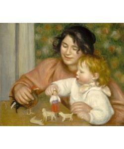 Pierre-Auguste Renoir, Child with Toys, Gabrielle and the Artist's son, Jean, 1895-96 (oil on canvas)