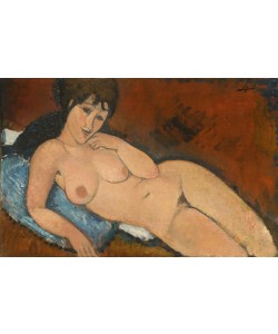 Amedeo Modigliani, Nude on a Blue Cushion, 1917 (oil on linen)