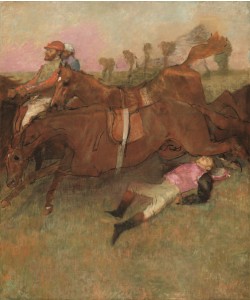 Edgar Degas, Scene from the Steeplechase: The Fallen Jockey, 1866 (oil on canvas)
