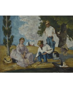 Paul Cézanne, Picnic on a Riverbank, 1873-74 (oil on canvas)