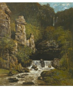 Gustave Courbet, Landscape with a Waterfall, c.1865 (oil on canvas)