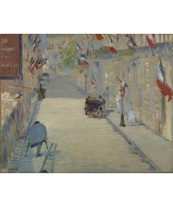 Edouard Manet, The Rue Monsier with Flags, 1878 (oil on canvas)
