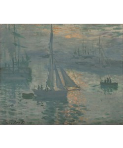 Claude Monet, Sunrise (Marine), 1873 (oil on canvas)