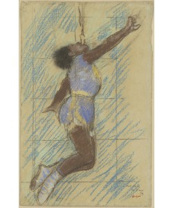 Edgar Degas, Miss Lala at the Fernando Circus, 1879 (pastel on faded blue paper)