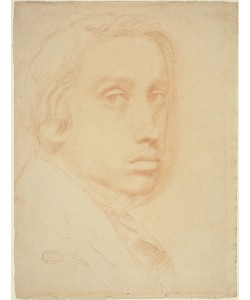 Edgar Degas, Self-Portrait, c.1855 (red chalk on laid paper)