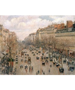 Camille Pissarro, Boulevard Montmartre, Afternoon Sun, 1897 (oil on canvas)
