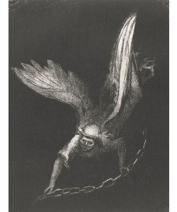 Odilon Redon, An Angel with a Chain in his hands, 1899 (print)