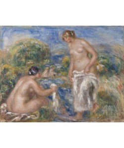 Pierre-Auguste Renoir, Bathing Women (oil on canvas)