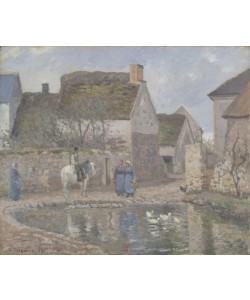 Camille Pissarro, A Pond in Ennery, 1874 (oil on canvas)