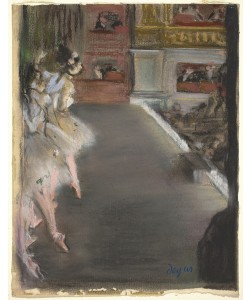 Edgar Degas, Dancers at the Old Opera House, c.1877 (pastel over monotype on laid paper)
