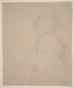 Edgar Degas, Portrait of Giulia Bellelli, 1858-9 (graphite)