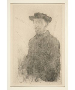 Edgar Degas, Self-Portrait, 1857 (etching)