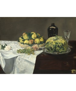 Edouard Manet, Still Life with Melon and Peaches, c.1866 (oil on canvas)