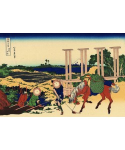 Katsushika Hokusai, Senju in the Musachi province, c.1830 (woodblock print)