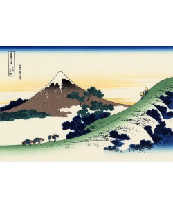 Katsushika Hokusai, Inume pass in the Kai province, c.1830 (woodblock print)