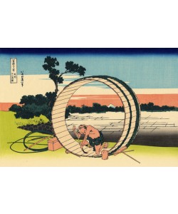 Katsushika Hokusai, Fujimi Fuji view field in the Owari province, c.1830 (woodblock print)