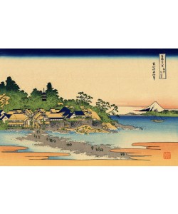 Katsushika Hokusai, Enoshima in the Sagami province, c.1830 (woodblock print)