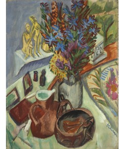 Ernst Ludwig Kirchner, Still Life with Jug and African Bowl, 1912 (oil on canvas)