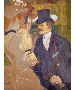 Henri de Toulouse-Lautrec, The Englishman at the Moulin Rouge, 1892 (oil on cardboard)