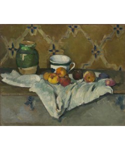 Paul Cézanne, Still Life with Jar, Cup, and Apples, c.1877 (oil on canvas)