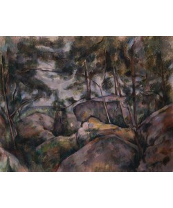 Paul Cézanne, Rocks in the Forest, 1890s (oil on canvas)