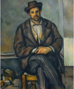 Paul Cézanne, Seated Peasant, c.1892-96 (oil on canvas)
