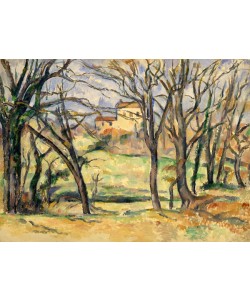 Paul Cézanne, Trees and Houses Near the Jas de Bouffan, 1885-86 (oil on canvas)