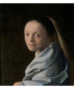 Jan Vermeer, Portrait of a Young Woman, c.1663-65 (oil on canvas)